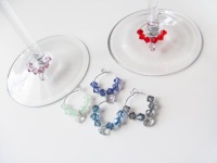 Baublesque Wine Markers - 6 Pc Multi-Colour Swarovski Element Crystal Set Baublesque Wine Markers - 6 Pc Multi-Colour Swarovski Element Crystal Set