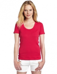 Three Dots Women's Short Sleeve Scoop Neck Tee Three Dots Women's Short Sleeve Scoop Neck Tee