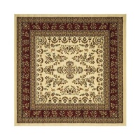 Safavieh LNH331A Lyndhurst Collection Ivory and Rust Square Area Rug, 6-Feet Safavieh LNH331A Lyndhurst Collection Ivory and Rust Square Area Rug, 6-Feet