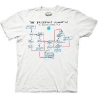 THE BIG BANG THEORY -- THE FRIENDSHIP ALGORITHM -- MENS TEE THE BIG BANG THEORY -- THE FRIENDSHIP ALGORITHM -- MENS TEE
