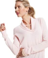 Get the coziest look of the season with this Charter Club sweater in luxurious cashmere. Match it with anything from pencil skirts to sleek trousers. Get the coziest look of the season with this Charter Club sweater in luxurious cashmere. Match it with anything from pencil skirts to sleek trousers.