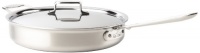 All-Clad Brushed Stainless D5 6-Quart Saute Pan with Lid All-Clad Brushed Stainless D5 6-Quart Saute Pan with Lid