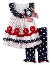 Bonnie Baby Girls Newborn Navy Bubble Legging Set Bonnie Baby Girls Newborn Navy Bubble Legging Set