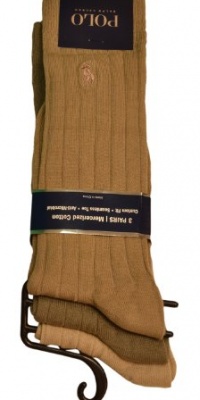 Polo Ralph Lauren Men's 3 Pack Socks Khaki Sand Olive Polo Ralph Lauren Men's 3 Pack Socks Khaki Sand Olive
