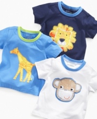 Animal instincts. Everyone will be naturally attracted to your sweet boy when he's sporting one of these adorable shirts from First Impressions. Animal instincts. Everyone will be naturally attracted to your sweet boy when he's sporting one of these adorable shirts from First Impressions.