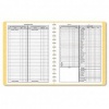 Dome 612 Monthly Bookkeeping Record with Tan Cover and 128 Pages, 11 x 8-1/2 Inches, Wirebound