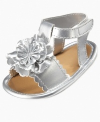 Get futuristic. Add some edge to her outfit with these fun sandals from First Impressions. Get futuristic. Add some edge to her outfit with these fun sandals from First Impressions.