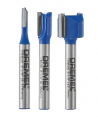 Dremel TR750 3-Piece Straight Router Bit Kit Dremel TR750 3-Piece Straight Router Bit Kit