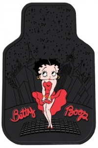 Plasticolor 001422R01 Universal-Fit Molded Betty Boop Skyline Front Floor Mat - Set of 2 Plasticolor 001422R01 Universal-Fit Molded Betty Boop Skyline Front Floor Mat - Set of 2