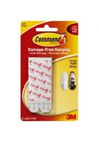 Command Large Mounting Refill Strips, 6-Strip Command Large Mounting Refill Strips, 6-Strip