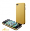 Acase(TM) Superleggera sands fit case for iPhone 4 with 2 Screen Protector (Golden) AT&T Only