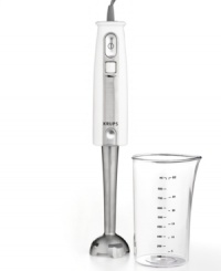 Meet you're in to great prep & amazing taste! Minimize the mess with this chopping, pureeing and blending tool, which lets you mix and make in the same dish you cook and bake in. Including a measuring beaker, the variable speed do-it-all is easy to use and packed with power. 1-year limited warranty. Model GPA10142. Meet you're in to great prep & amazing taste! Minimize the mess with this chopping, pureeing and blending tool, which lets you mix and make in the same dish you cook and bake in. Including a measuring beaker, the variable speed do-it-all is easy to use and packed with power. 1-year limited warranty. Model GPA10142.