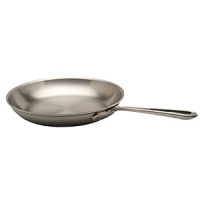 The sleek brushed aluminum exterior with stainless steel interior and polished handles makes this All-Clad cookware a must for today's streamlined kitchens. The sleek brushed aluminum exterior with stainless steel interior and polished handles makes this All-Clad cookware a must for today's streamlined kitchens.