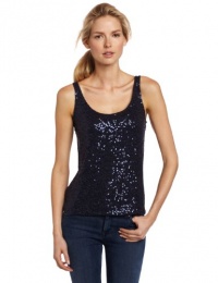 Calvin Klein Jeans Women's Sequin Tank Top, Eclipse, X-Small Calvin Klein Jeans Women's Sequin Tank Top, Eclipse, X-Small