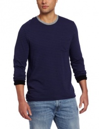 Alternative Men's Clive Pocket Tee, Cambridge Blue Stripe, Large Alternative Men's Clive Pocket Tee, Cambridge Blue Stripe, Large