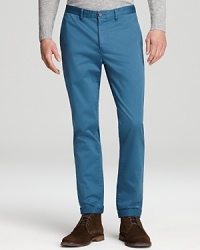 With a reputation for exceptional fits, Theory offers another choice design with these smart and colorful pants, tailored for a slim silhouette to work day and night alike. With a reputation for exceptional fits, Theory offers another choice design with these smart and colorful pants, tailored for a slim silhouette to work day and night alike.