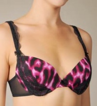 Betsey Johnson Women's Slinky Knit Plunge Bra, Moulin Rouge, 34DD Betsey Johnson Women's Slinky Knit Plunge Bra, Moulin Rouge, 34DD