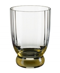 Bring contemporary refreshment to casual tables with the New Cottage double old-fashioned glass. An amber-hued sham and fluted texture add interest to an already-stylish silhouette. From Villeroy & Boch drinkware. Bring contemporary refreshment to casual tables with the New Cottage double old-fashioned glass. An amber-hued sham and fluted texture add interest to an already-stylish silhouette. From Villeroy & Boch drinkware.