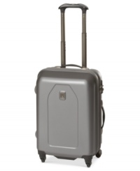 Sleek style and smart details put this durable suitcase on the top of your packing list. The protective hardside construction rolls effortlessly around on 360º spinner mobility and keeps your fragile essentials safe with extra-wide hold-down straps. The included Add-A-Bag strap lets you carry even more with no added hassle. Lifetime warranty. Sleek style and smart details put this durable suitcase on the top of your packing list. The protective hardside construction rolls effortlessly around on 360º spinner mobility and keeps your fragile essentials safe with extra-wide hold-down straps. The included Add-A-Bag strap lets you carry even more with no added hassle. Lifetime warranty.