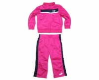 Puma - Kids Baby-Girls Infant Tricot Track Jacket And Pant Set, Pink, 24 Puma - Kids Baby-Girls Infant Tricot Track Jacket And Pant Set, Pink, 24
