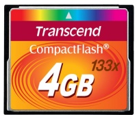 Transcend 4 GB 133x CompactFlash Memory Card TS4GCF133