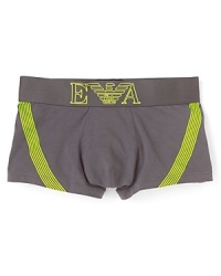 Made from soft cotton with elastane for added stretch, these high-performance trunks are plenty comfortable and feature a sporty 7-stripe graphic pattern on both legs. Made from soft cotton with elastane for added stretch, these high-performance trunks are plenty comfortable and feature a sporty 7-stripe graphic pattern on both legs.