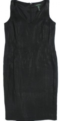 Lauren Ralph Lauren Women's Sleeveless V-neck Linen Dress Lauren Ralph Lauren Women's Sleeveless V-neck Linen Dress