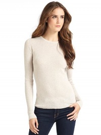 THE LOOKRibbed crewneckLong sleevesPullover styleCurved hemTHE FITAbout 25 from shoulder to hemTHE MATERIALCottonCARE & ORIGINDry cleanImportedModel shown is 5'11 (180cm) wearing US size Small. THE LOOKRibbed crewneckLong sleevesPullover styleCurved hemTHE FITAbout 25 from shoulder to hemTHE MATERIALCottonCARE & ORIGINDry cleanImportedModel shown is 5'11 (180cm) wearing US size Small.