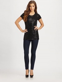 A lightweight cotton tee that outshines all the rest.CrewneckShort sleevesSequin detailsCottonHand washImported Model shown is 5'10½ (179 cm) wearing US size Small. A lightweight cotton tee that outshines all the rest.CrewneckShort sleevesSequin detailsCottonHand washImported Model shown is 5'10½ (179 cm) wearing US size Small.