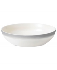 Effortlessly chic, the Simplicity Ombre pasta bowl by Vera Wang Wedgwood features a soft band of gray in casual white porcelain. Effortlessly chic, the Simplicity Ombre pasta bowl by Vera Wang Wedgwood features a soft band of gray in casual white porcelain.