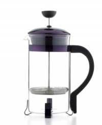 Appreciate the true essence of coffee by embracing the deep flavors of a freshly ground and freshly pressed brew. This classic press draws out the natural oils and robust taste of beans, preparing 4 cups at a time so you can share the experience with those closest to you. Appreciate the true essence of coffee by embracing the deep flavors of a freshly ground and freshly pressed brew. This classic press draws out the natural oils and robust taste of beans, preparing 4 cups at a time so you can share the experience with those closest to you.