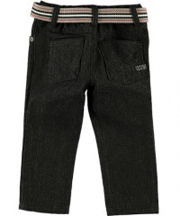 Sean John V-Side Belted Slim Fit Jeans (Sizes 12M - 24M) - raw black, 12 months Sean John V-Side Belted Slim Fit Jeans (Sizes 12M - 24M) - raw black, 12 months