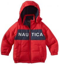 Nautica Sportswear Kids Boys 8-20 Nautica Bubble Jacket, Red, Large Nautica Sportswear Kids Boys 8-20 Nautica Bubble Jacket, Red, Large