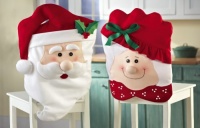 Mr & Mrs Santa Claus Christmas Kitchen Chair Covers By Collections Etc