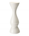 Radiating vintage charm, the shapely Farmhouse Touch candlestick features a pure white glaze in premium porcelain to complement the country dinnerware collection from Villeroy & Boch.