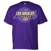 adidas Los Angeles Lakers Primetime T-Shirt - Purple adidas Los Angeles Lakers Primetime T-Shirt - Purple