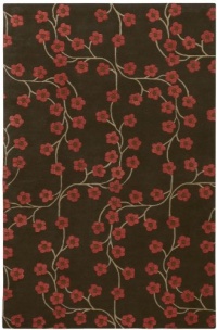 Area Rug 9x13 Rectangle Transitional Chocolate Color - Surya Bombay Rug from RugPal Area Rug 9x13 Rectangle Transitional Chocolate Color - Surya Bombay Rug from RugPal
