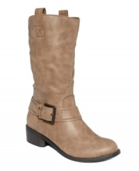 From the Bluff City to the Bay, Style&co.'s western-inspired Memphis boots are a great addition to your collection. They feature an adjustable strap across the upper vamp and a half zipper on the side. From the Bluff City to the Bay, Style&co.'s western-inspired Memphis boots are a great addition to your collection. They feature an adjustable strap across the upper vamp and a half zipper on the side.