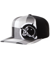 Plaid plus a cool Metal Mulisha graphic, give this wool cap a sleek street style. Plaid plus a cool Metal Mulisha graphic, give this wool cap a sleek street style.