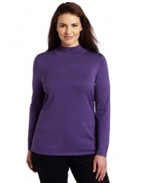 Pendleton Women's Plus-Size Washable Silk Mock Turtleneck Top Pendleton Women's Plus-Size Washable Silk Mock Turtleneck Top