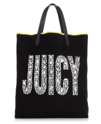 Bring a bit of bling into your everyday accessorizing with this rhinestone-embellished signature tote from Juicy Couture. Ultra-spacious and pocket-lined, it's poised to meet your everyday demands. Bring a bit of bling into your everyday accessorizing with this rhinestone-embellished signature tote from Juicy Couture. Ultra-spacious and pocket-lined, it's poised to meet your everyday demands.
