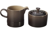 Le Creuset Stoneware Cream and Sugar Set, Truffle Le Creuset Stoneware Cream and Sugar Set, Truffle