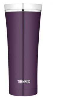 Thermos 16-Ounce Stainless Steel Travel Tumbler, Plum Thermos 16-Ounce Stainless Steel Travel Tumbler, Plum