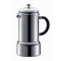 Bodum Chambord 6-Ounce Stainless-Steel Stovetop Espresso Maker Bodum Chambord 6-Ounce Stainless-Steel Stovetop Espresso Maker