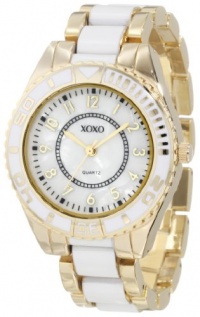 XOXO Women's XO5469 Gold-Tone And White Bracelet Watch XOXO Women's XO5469 Gold-Tone And White Bracelet Watch