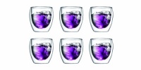 Bodum Pavina 8-Ounce Double Wall Thermo Glass, Set of 6 Bodum Pavina 8-Ounce Double Wall Thermo Glass, Set of 6