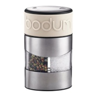 Bodum Twin Dual Salt and Pepper Grinder, Off White Bodum Twin Dual Salt and Pepper Grinder, Off White