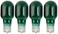 Moonrays 11692 4-Watt Wedge Base Light Bulbs, 4 Pack, Green Moonrays 11692 4-Watt Wedge Base Light Bulbs, 4 Pack, Green