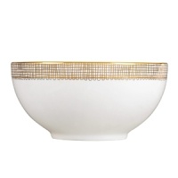 Vera Wang, in collaboration with Wedgwood, has designed a tableware collection full of understated elegance and classic beauty that embraces the ultra chic, sophisticated style that Vera is known for. Gilded Weave takes its inspiration from the Greek and Neo-classical accents used in Vera Wangs Spring 2008 Bridal Collection. The gold and platinum mixed motifs invoke themes of nature and spring with graceful and subtle flourishes. This collection is designed to stand-alone or to mix and match. Vera Wang, in collaboration with Wedgwood, has designed a tableware collection full of understated elegance and classic beauty that embraces the ultra chic, sophisticated style that Vera is known for. Gilded Weave takes its inspiration from the Greek and Neo-classical accents used in Vera Wangs Spring 2008 Bridal Collection. The gold and platinum mixed motifs invoke themes of nature and spring with graceful and subtle flourishes. This collection is designed to stand-alone or to mix and match.