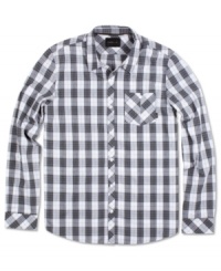 Maximize your style in this airy plaid shirt by O'Neill. Maximize your style in this airy plaid shirt by O'Neill.